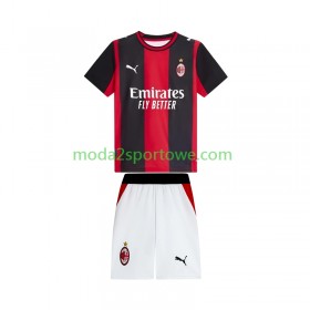 Koszulka AC Milan Dziecięcy Domowe Stroje Piłkarskie 2026/27 Krótki Rękaw